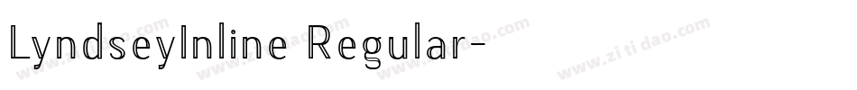 LyndseyInline Regular字体转换
